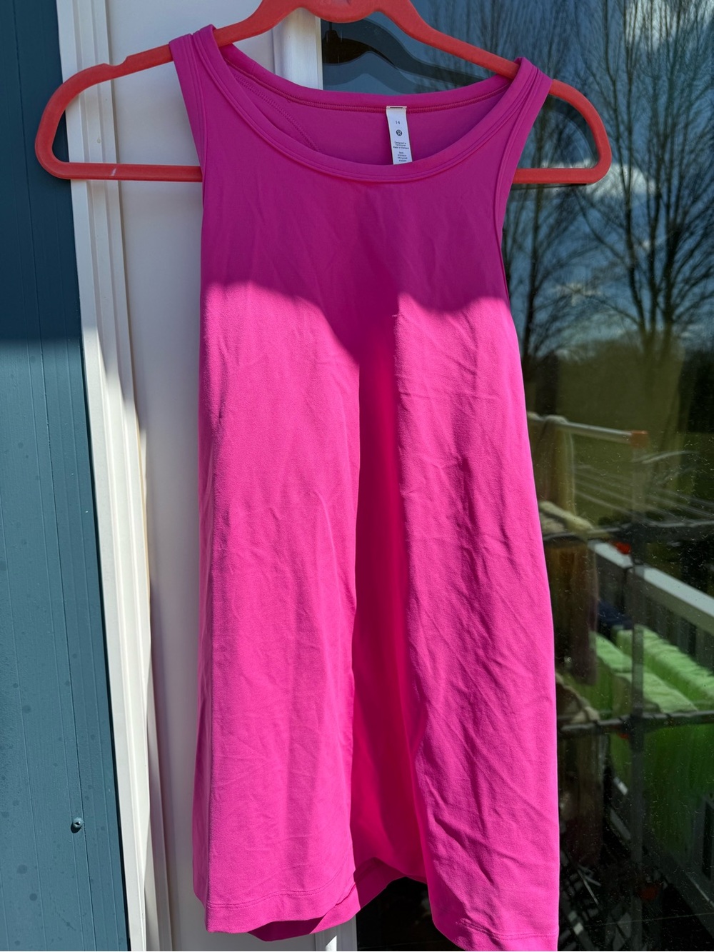 lululemon athletica align Hot Pink Tank Top like new size 14
